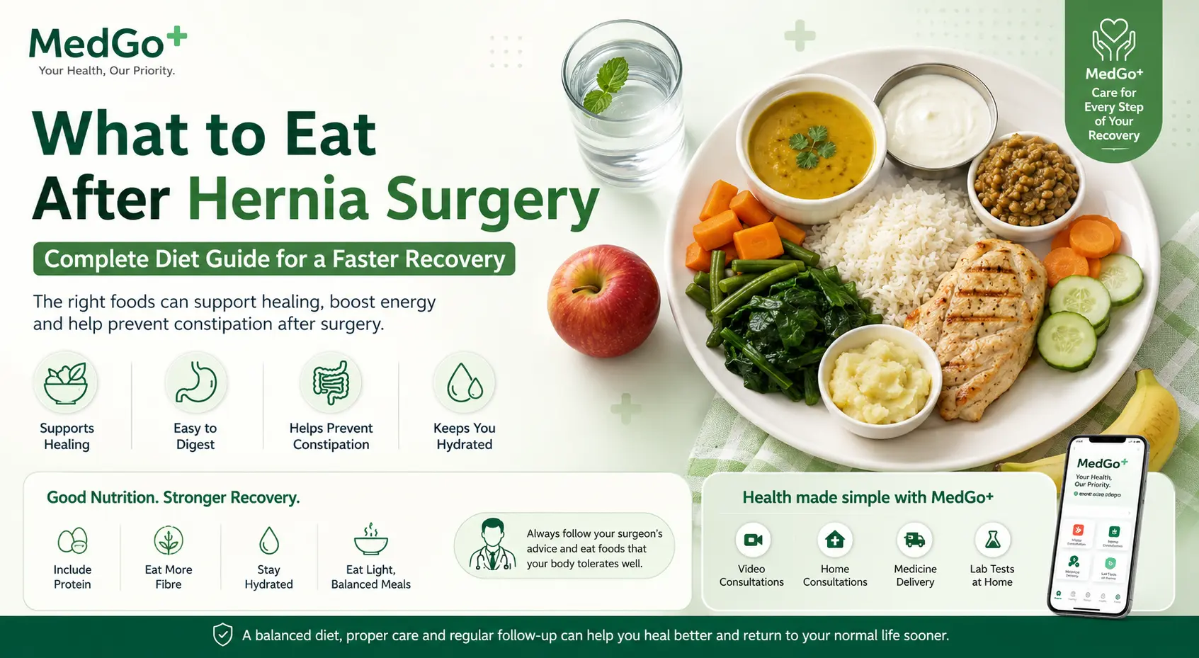 What to Eat After Hernia Surgery: Complete Diet Guide