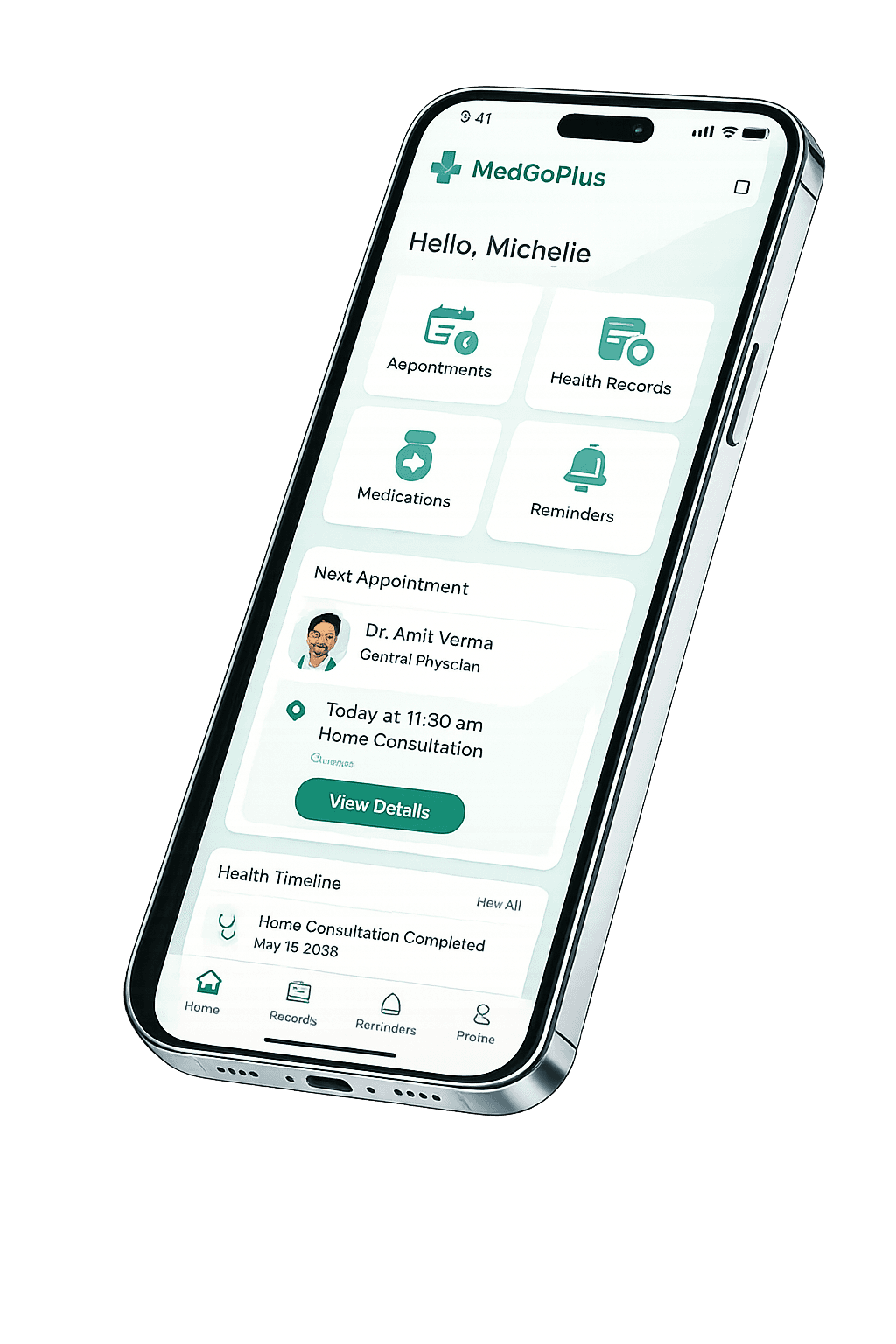 MedGoPlus app screens