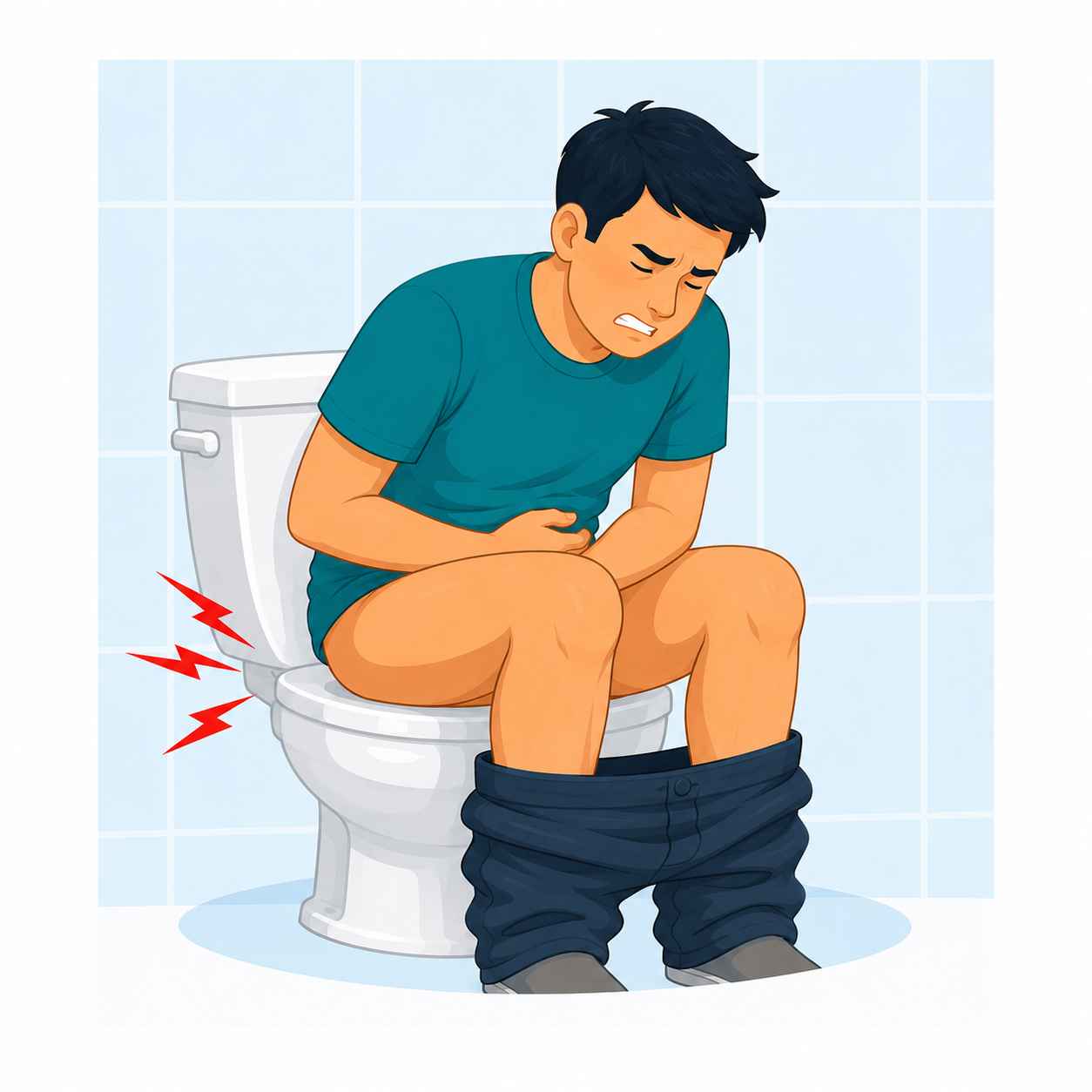 Sharp pain during or after bowel movements