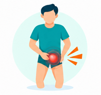 Bulge in the groin area