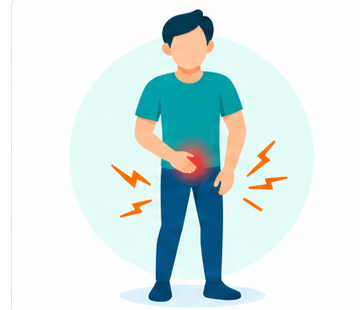 Heaviness or dragging sensation in the groin
